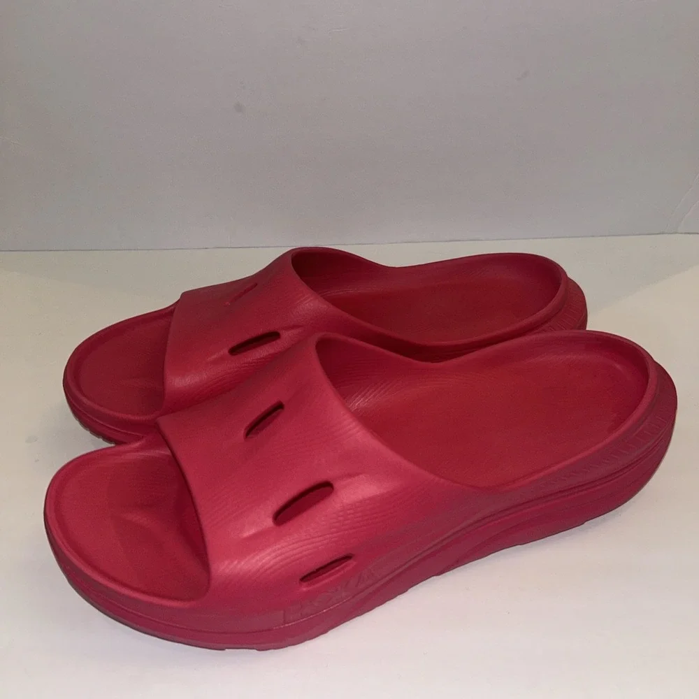 HOKA Ora Recovery 3 Slides Slide-on Sandals Pink  Men's Size 14